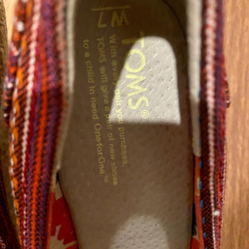 TOMS Lena Peep Toe Espadrille Wedges - Picture 8 of 10